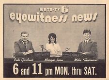 1972 WATE KNOXVILLE,TENNESSEE TV NEWS AD MARGIE ISON PETE GARDNER MIKE THURMAN picture