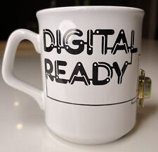 RARE Vintage 1990's Digital Ready Dot Com Tech Start-Up 12oz Ceramic Coffee Mug picture