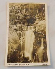 vtg 1936 PARADISE FALLS Lost River NEW HAMPSHIRE pc  RPPC real photo WATERFALL picture