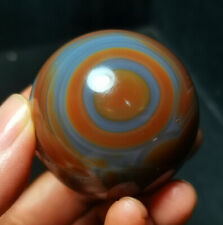TOP 118G Natural Polished Silk Banded Lace Agate Crystal Ball Madagascar BWD891 picture