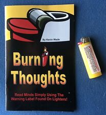 Magic ESP Trick Burning Thoughts Bic Lighter Warning Label Prediction picture