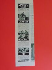 1944 PARKER BOARD GAMES CAMELOT -PIT- MONOPOLY magazine print ad picture