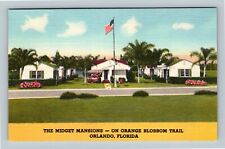 Orlando FL, The Midget Mansions, Orange Blossom Trail, Florida Vintage Postcard picture