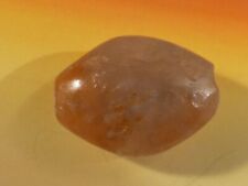 ANCIENT ASIA MINOR WESTERN ASIA LENTICULAR PINK CHALCEDONYAGATE BEAD 18.8-14.5MM picture