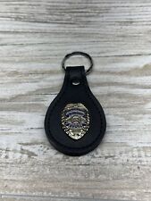 CWP Concealed Weapons CCW Permit Leather Key FOB Tag Ring Holder  picture