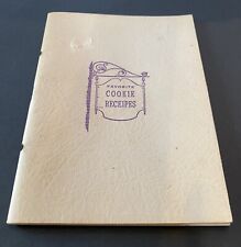 Very RARE Vintage 1940’s FAVORITE COOKIE RECIPES Cookbook Job's Daughters Oregon picture