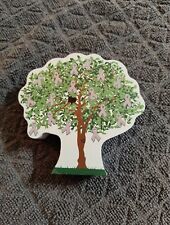 The Cat's Meow Parkinson's Disease Tree Grey Awareness Ribbon Wooden Village '17 picture