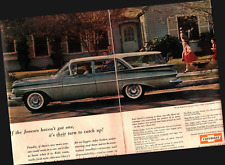 1959 CHEVROLET CHEVY BROOKWOOD STATION WAGON 2 page PRINT AD picture