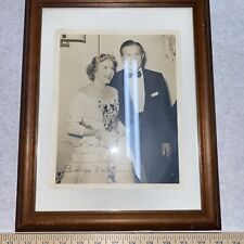 Framed photograph Gracie Allen and George Burns - Autographed picture