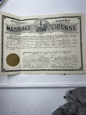 State Of CA Marriage License Placer County 1931 picture
