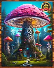 Magic Mushrooms - Psychedelic - 1970s - Metal Sign 11 x 14 picture
