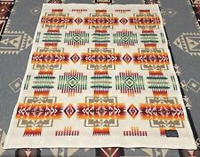Pendleton Chief Joseph Wool Crib Blanket 41x31 Made In USA T74 picture