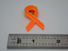 Orange Ribbon gold tone Vintage Lapel Pin picture