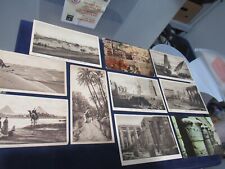 Lot of 10 Antique Postcards of Egypt, Temple Luxor Seti, Nile, Camels, Pyramids picture