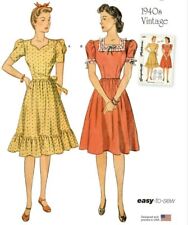 S9464 Sewing Pattern Simplicity 9464 VTG 1940s Dress EASY Size 6-14 39363594642 picture