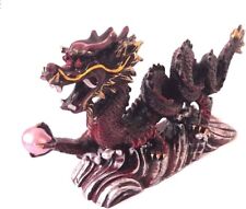 NEW RED /GOLD Chinese Feng Shui Dragon Figurine Statue for Luck & Success 6 inch picture