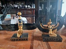 Egyptian Goddess Isis Statue Set Of 2 picture