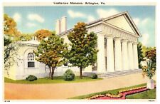 POSTCARD VTG Custis Lee Mansion Arlington VA Virginia Linen  picture