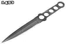 12' EDC HANDMADE DAMASCUS STEEL HUNTING SURVIVAL DAGGER KNIFE RING HOLDER -x63 picture