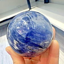 442g Natural kyanite Quartz Sphere Crystal Energy Ball Reiki Healing Gem Decor picture