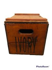 1950s Proctor & Gamble's Ivory Soap Wooden Crate Box Advertising 18 X 12 X 12 picture