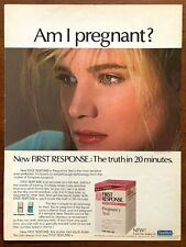1985 Tampax First Response Pregnancy Test Vintage Print Ad/Poster 80s Art Décor  picture