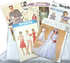 Vtg 5 McCalls Vogue Simplicity Sewing Patterns Women Wedding 70s To 2003 picture