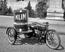 1921 MILK DELIVERY on Cleveland MOTORCYCLE SIDECAR  Photo   (198-R) picture