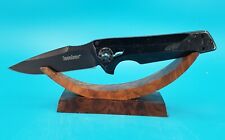 Kershaw 1988 Flythrough RJ Martin Design Black Oxide Blade Stainless Handle picture