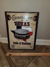 Copenhagen Snuff” Texas Pride and traditio Tobacco Metal Sign lone star picture