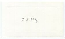 Leonard I. Schiff Signed Card Autographed Physicist Quantum Mechanics NASA picture