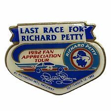 Richard Petty Last Race Richmond Virginia Raceway Pontiac STP NASCAR Lapel Pin picture