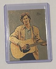 Townes Van Zandt Gold Plated Artist Signed “Songwriting Icon” Trading Card 1/1 picture