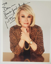 Autograph Joan Rivers Hollywood Actress signed to Dan 8x10 Photo picture