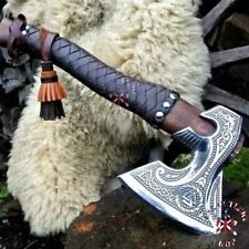 Viking HANDMADE FORGED High Carbon STEEL TOMAHAWK, HATCHET,AXE,INTEGRAL, Axe picture