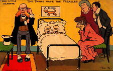 Vintage Postcard Comic Card Twins Have the Measles Our Little Ailments Tom B.  picture