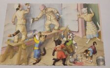Vintage Alfred Mainzer Anthropomorphic Cats Helping with the wallpaper Unused  picture