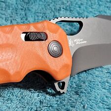 SOG Kiku XR LTE Folding Knife Orange Micarta Carbon Fiber CTS XHP Blade *NICE 1* picture