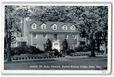 1951 Lambda Chi Alpha Fraternity Baldwin Wallace College Berea OH Postcard picture