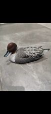 Jules Bouillet Hand Crafted Shaker Prairie Resin Duck Decoy 1989 picture