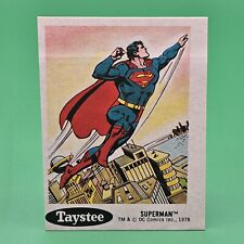 1978 Taystee Bread DC Superheroes Stickers Superman #1 EX picture
