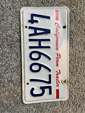 Vintage License Plate California 4AH6675 perm trailer expired picture