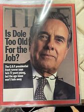 July 31, 1995 TIME Magazine- Senator Bob Dole Signed-No Label picture