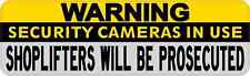 10x3 Warning Security Cameras in Use Magnet Manual Magnetic Shoplifter Door Sign picture