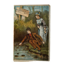 Victorian Advertising Trade Card Confectionery Ayer MA Series Frustrated Love picture