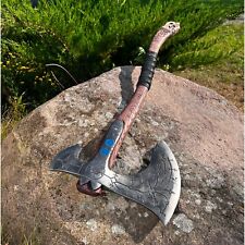 Leviathan ax Kratos hand forged axe Carbon steel W108 9lb 35.9
