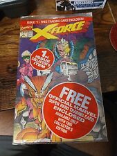 X-Force 1991 Comic With Trading Card New Factory Sealed  picture