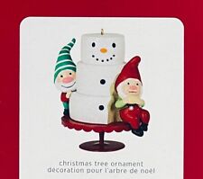 2021 Hallmark GNOME FOR CHRISTMAS Keepsake Ornament 1st in Series Snowman Elf picture