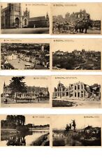 20 Ypres, Belgium WWI Before/after Bombardment Postcards.  RARE COLLECTION picture