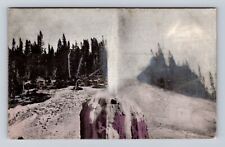 Yellowstone National Park, Lone Star Geyser, Antique, Vintage c1910 Postcard picture